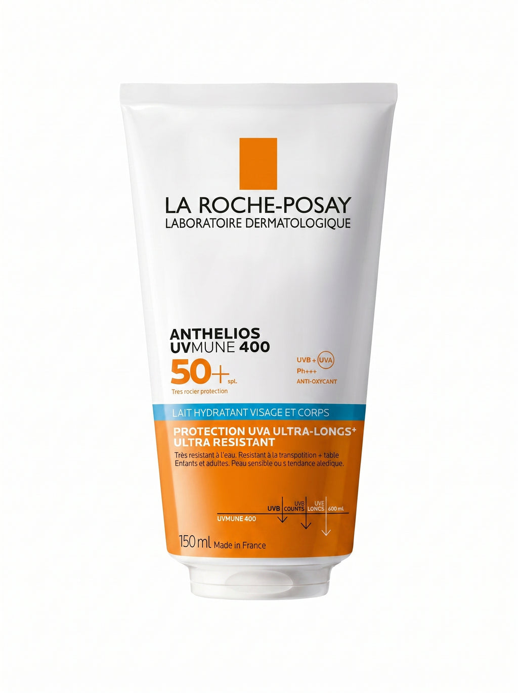 LA ROCHE-POSAY ANTHELIOS UVMUNE 400 LAIT SOLAIRE VISAGE & CORPS SPF50+ - 150 ML