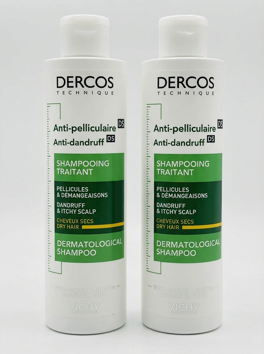 DERCOS SHAMPOOING ANTI-PELLICULAIRE DS CHEVEUX SECS 200 ML