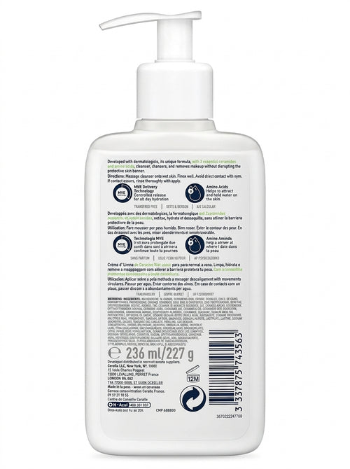 CERAVE MOUSSE NETTOYANTE HYDRATANTE - 236 ML