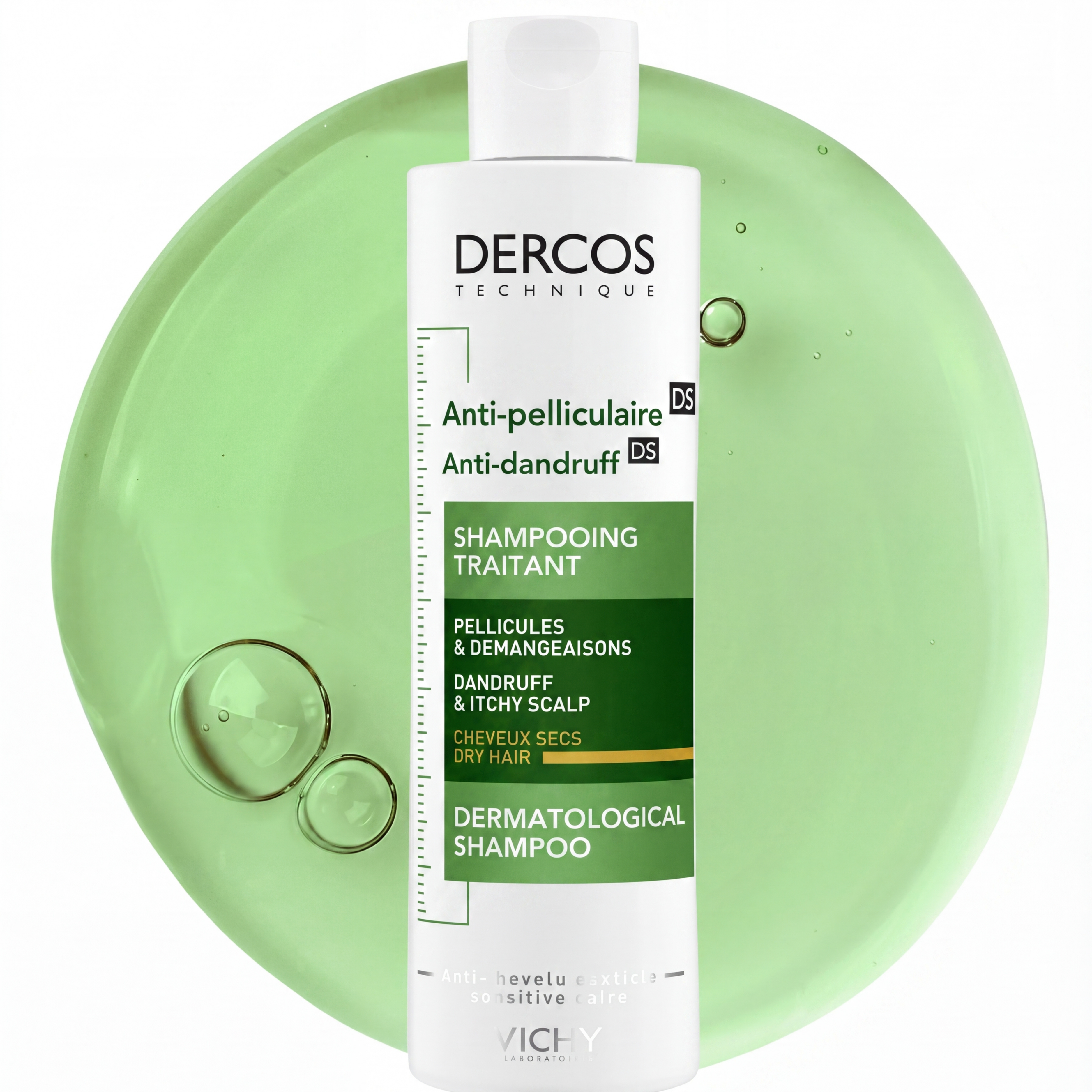 DERCOS SHAMPOOING ANTI-PELLICULAIRE DS CHEVEUX SECS 200 ML