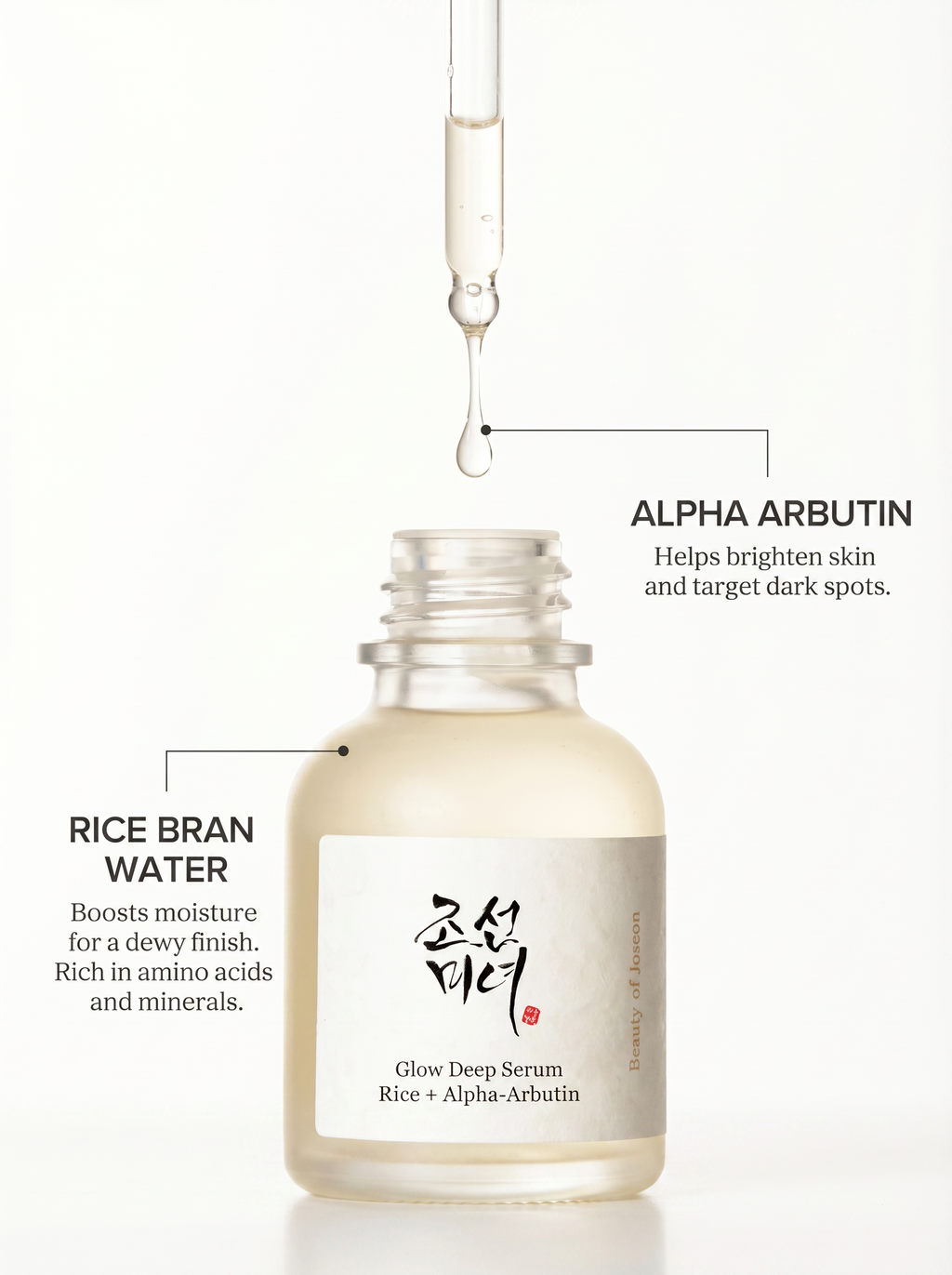 BEAUTY OF JOSEON GLOW DEEP SERUM : RICE + ALPHA-ARBUTIN - 30 ML
