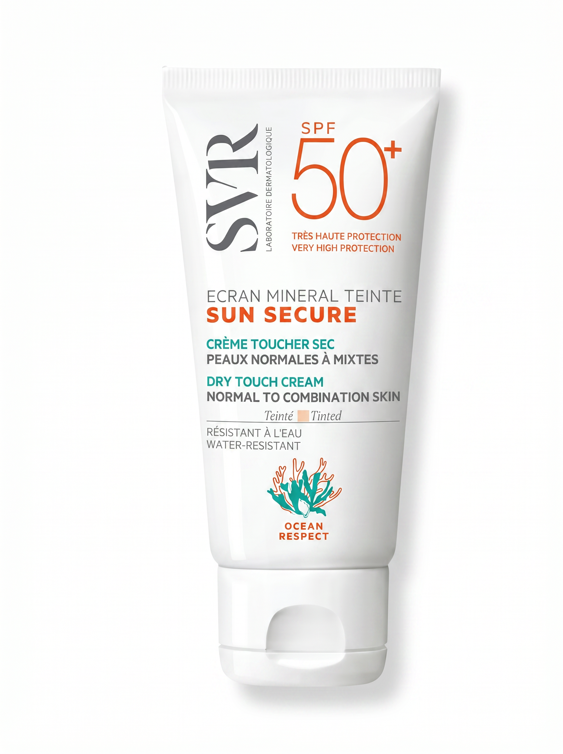 SVR SUN SECURE ÉCRAN MINÉRAL TEINTÉ SPF50+ PEAUX NORMALES À MIXTES - 60G