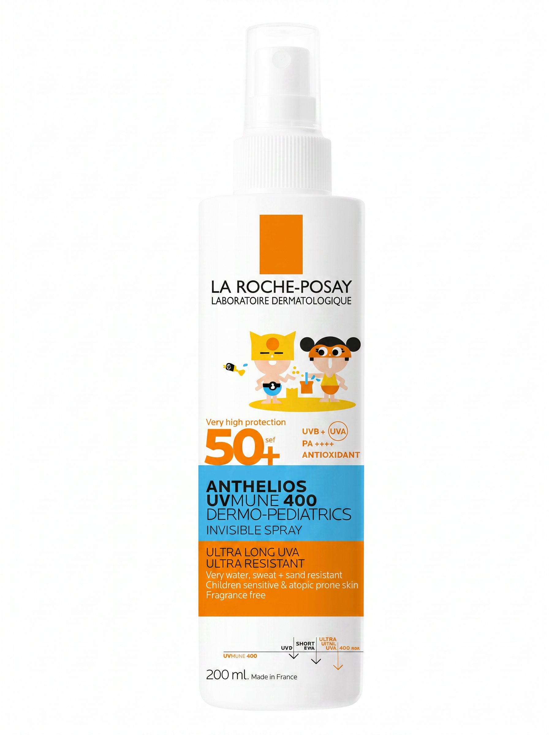 LA ROCHE-POSAY ANTHELIOS UVMUNE 400 DERMO-PEDIATRICS SPRAY INVISIBLE SPF50+ - 200 ML
